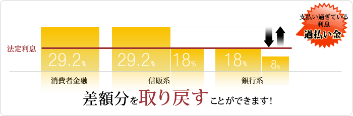 差額分を取り戻すことができます